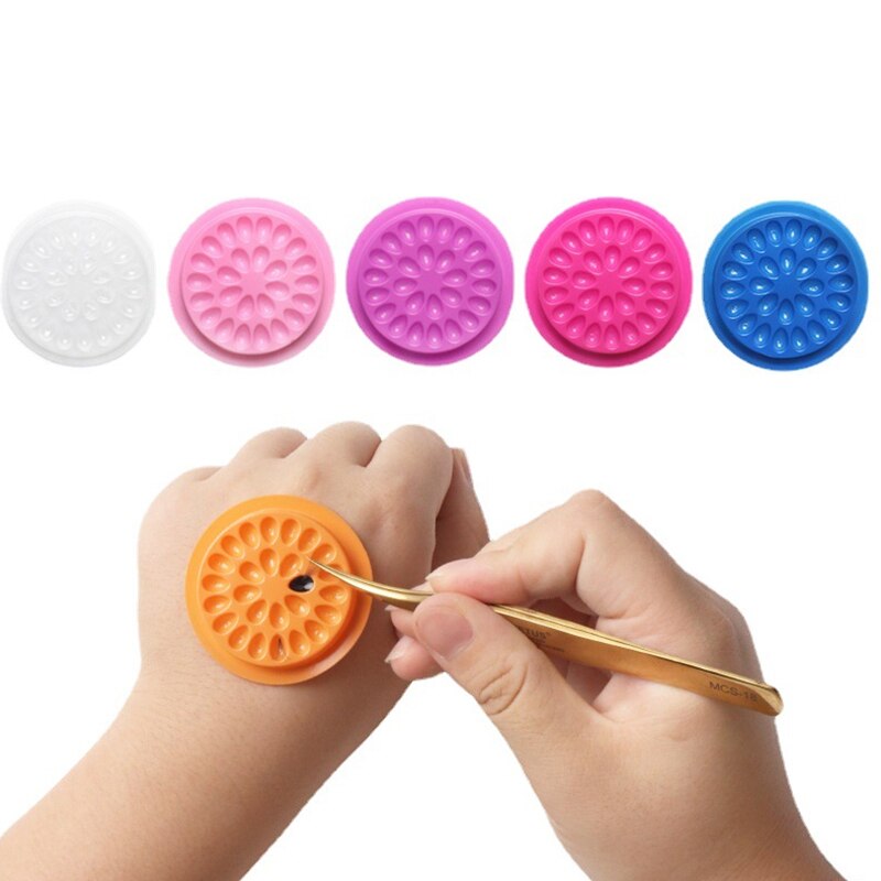 Eyelash Extension Class - 100pcs Eyelash Glue Holder Eyelashes Extension