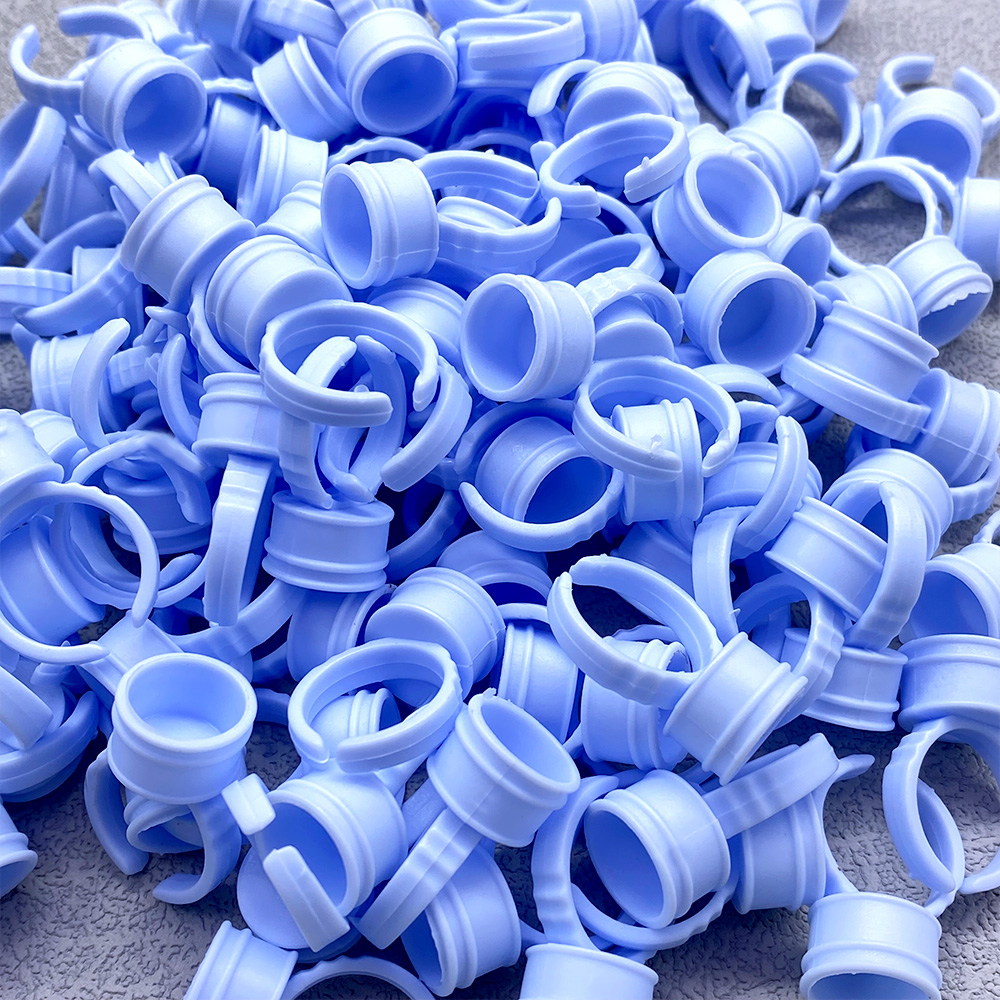 100Pcs Disposable Glue Ring Cu - Eyelash Extension Class review and price