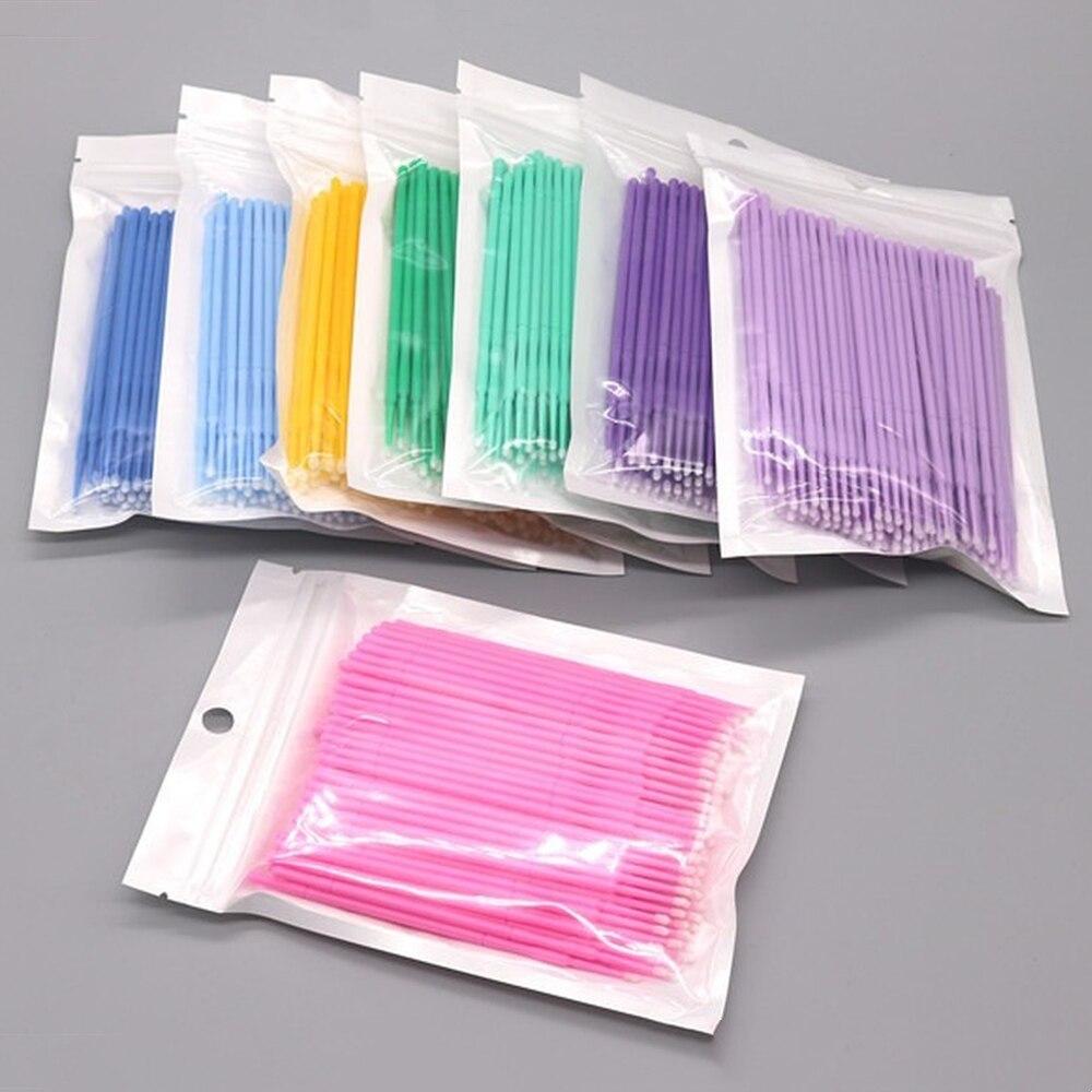 100pcs/lot Micro Brushes Make  - Eyelash Extension Class review and price