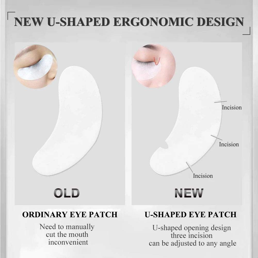 50/100PCS U Shape Eyelash Pads - Eyelash Extension Eye Mask review and price