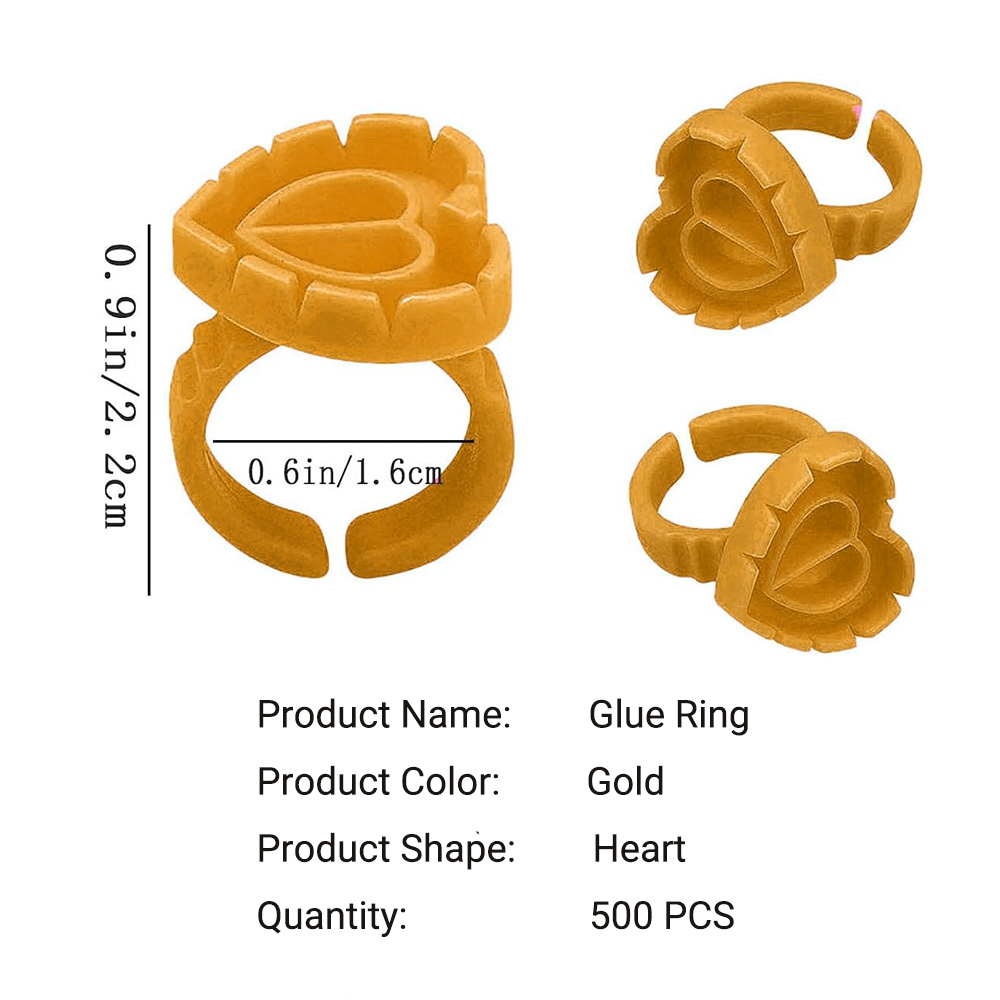 500PCS Glue Rings for Lash Ext - Eyelash Extension Class review and price