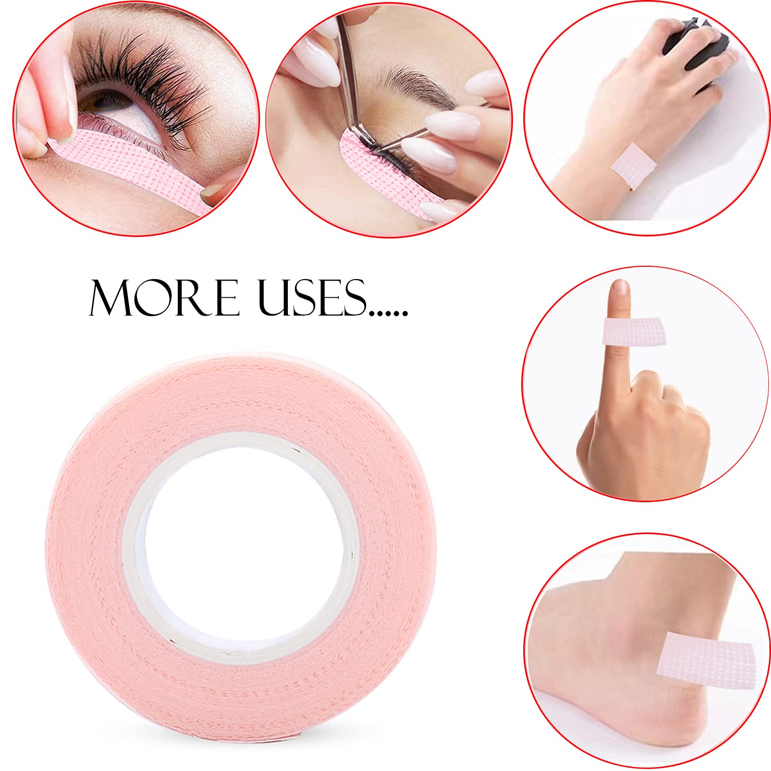 6 Rolls Eyelash Tape,Adhesive  - Eyelash Extension Class review and price