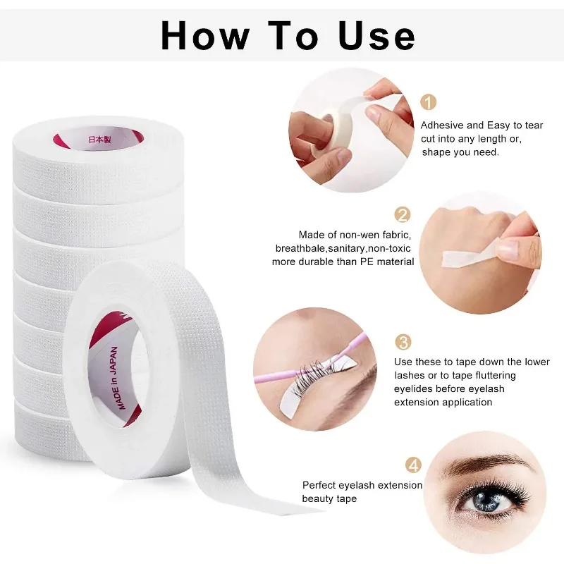 6 Rolls Japanese Insulating Ta - Eyelash Extension Eye Mask review and price